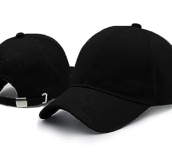 Men’s Classic Black Baseball Cap – Adjustable & Stylish