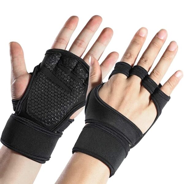 Workout   Weightlifting Gym Gloves   with Built-in Wrist Wraps for Men and Women-Best for Weightlifting, Gym Fitness, Bodybuilding