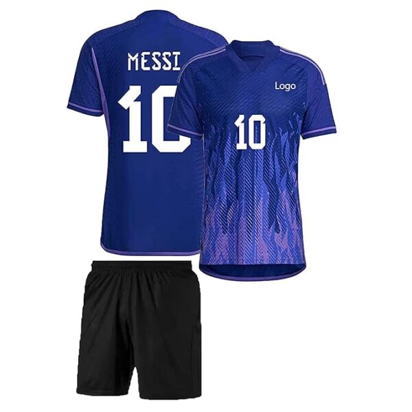 Men’s Soccer Football Set – Blue & Black Edition ⚽