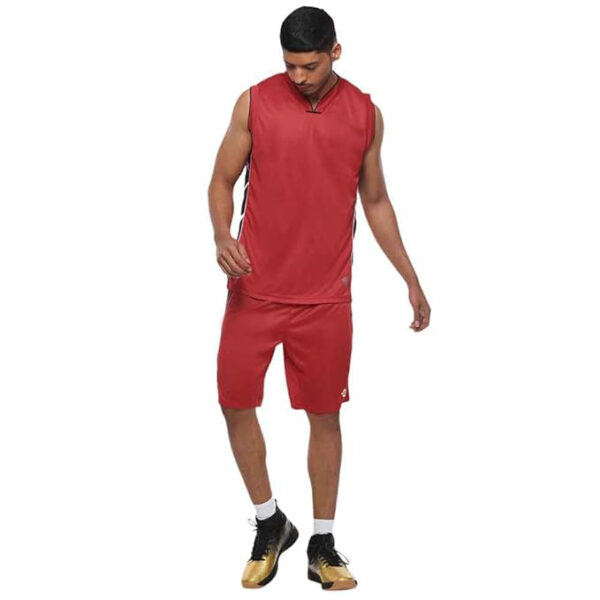 Men’s Basketball Jersey Set – Classic Red Edition