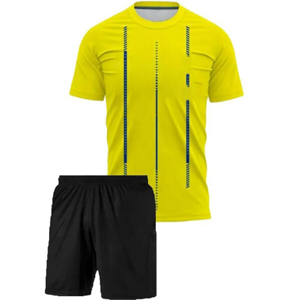 Yellow & Black Football Kit – High-Performance Football Uniform