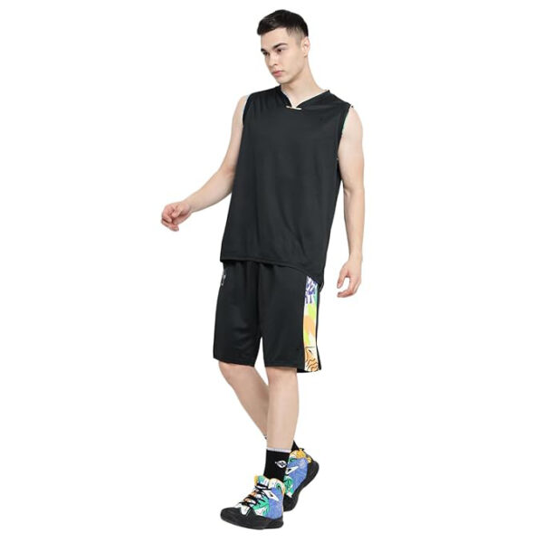 Men’s Basketball Jersey Set – Classic Black Edition